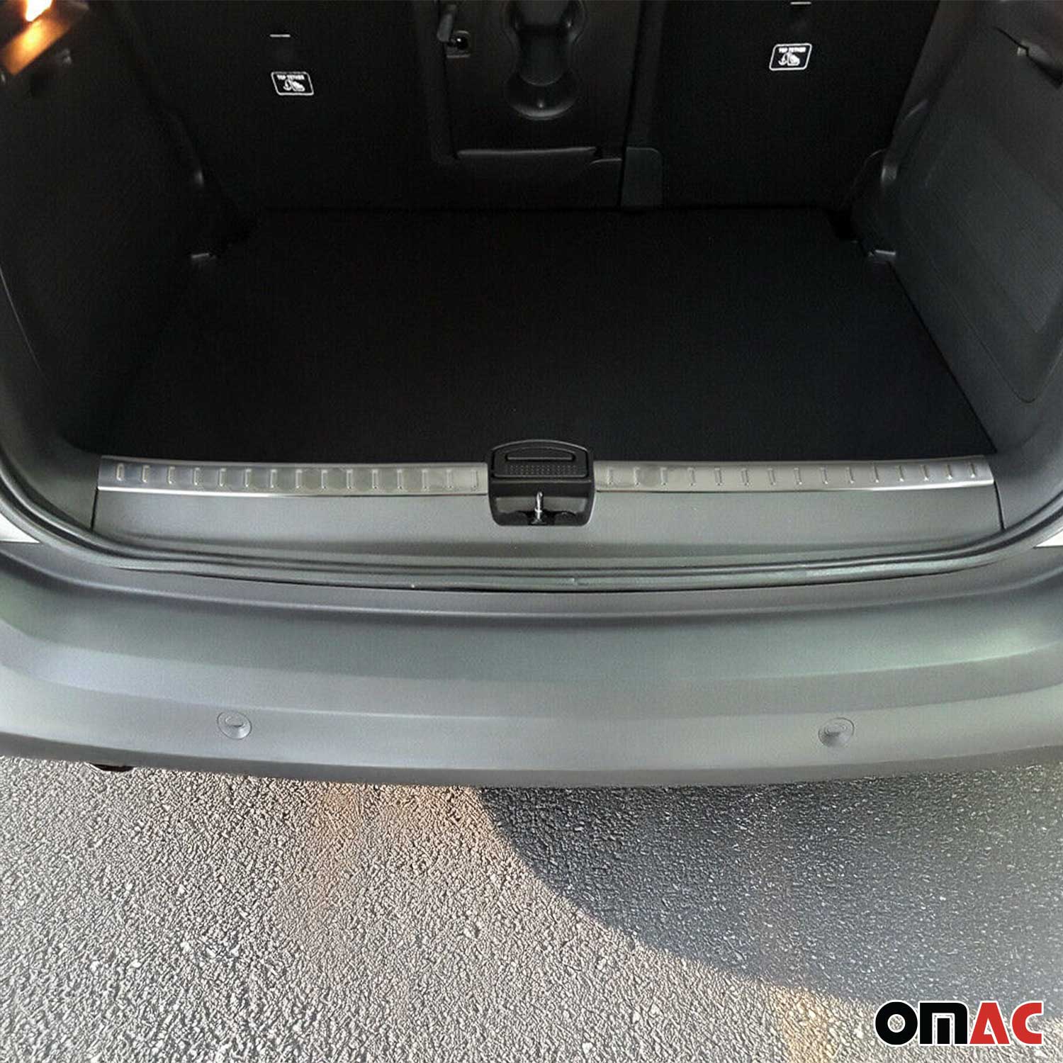 Protection Seuil de Coffre Pour Opel Crossland X 2017-2021 Acier 2Pcs