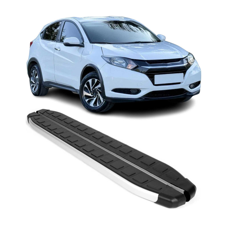 Marchepieds Latéraux pédale pour Honda HR-V 2016-2021 Aluminium Noir Gris 2Pcs