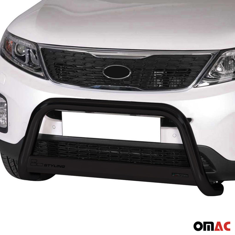 Pare-buffle Avant pour Kia Sorento 2012-2015 63 mm en Acier Noir