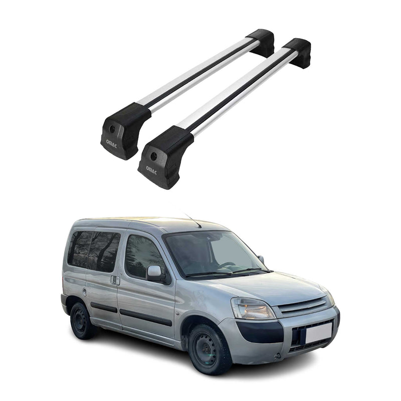 Barres De Toit Transversales pour Citroen Berlingo 1996-2008 Alu Gris 2x