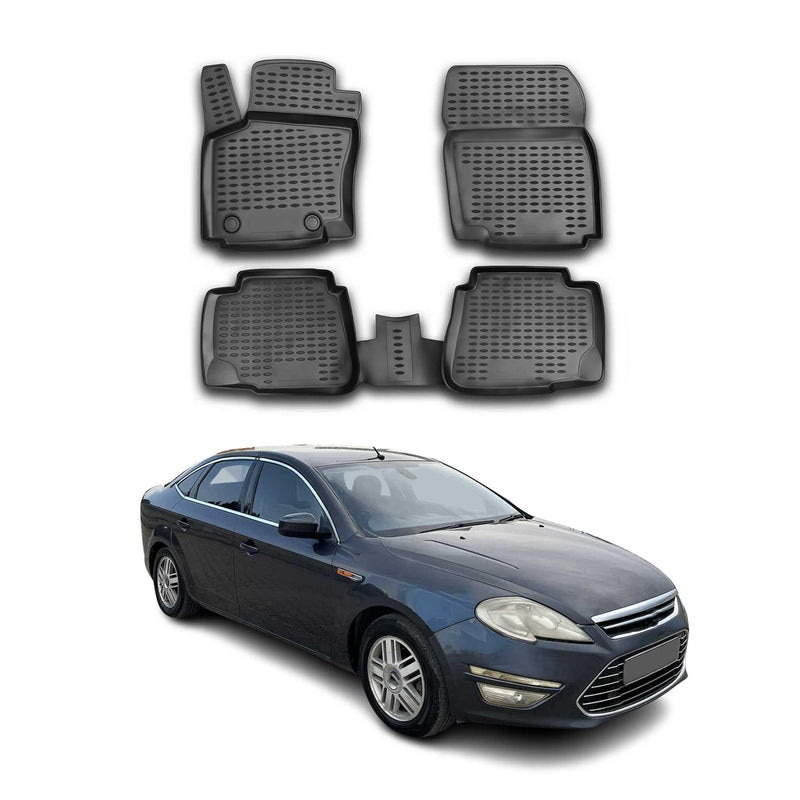 Tapis de Sol pour Ford Mondeo mk4 tout 2007-2014 TPE Noir