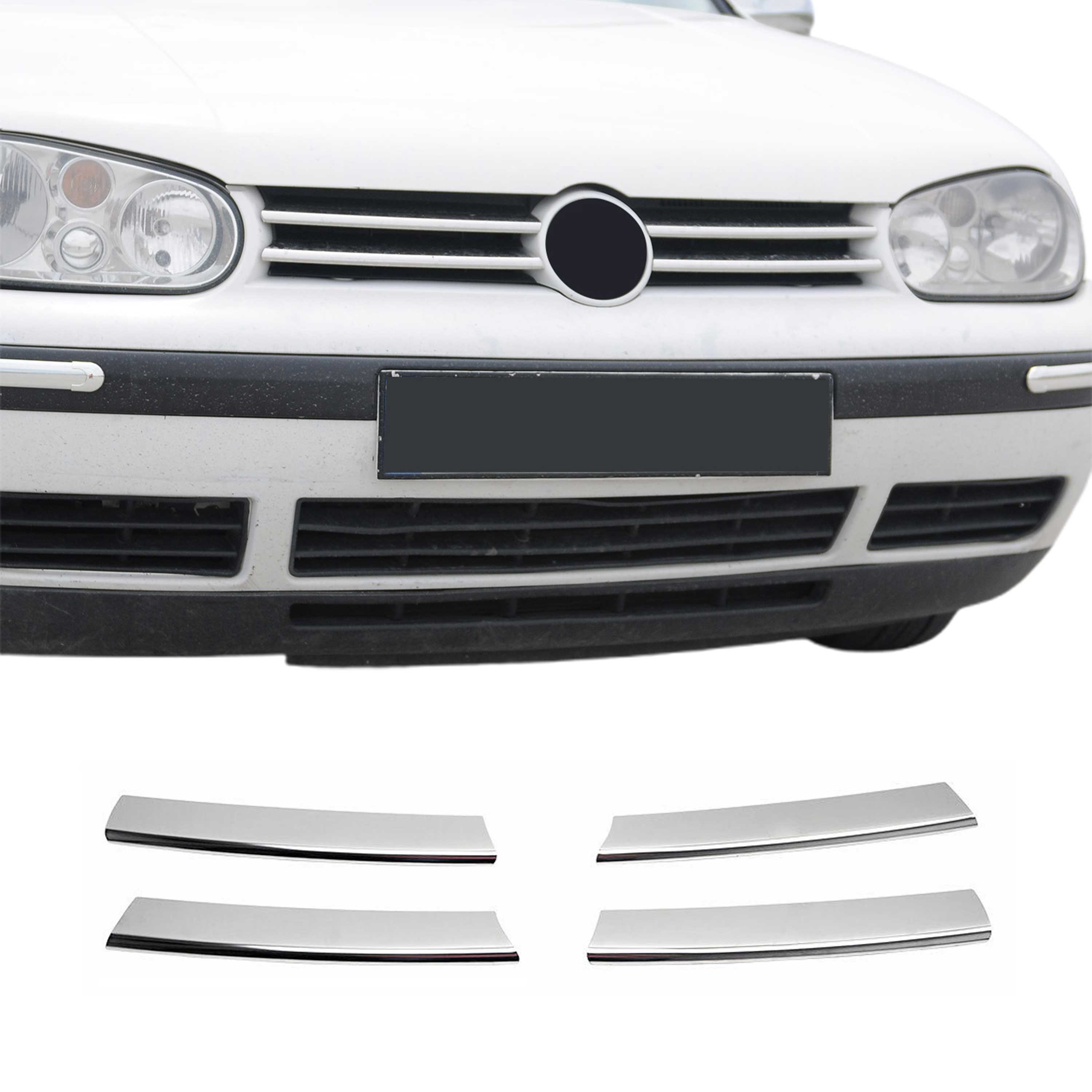 Grille de calendre pour VW Golf mk4 1997-2006 en acier inox Chromé