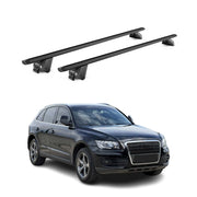 Barres de toit transversales pour Audi Q5 8R Sportback FYT 2008-25 Alu Noir ABE