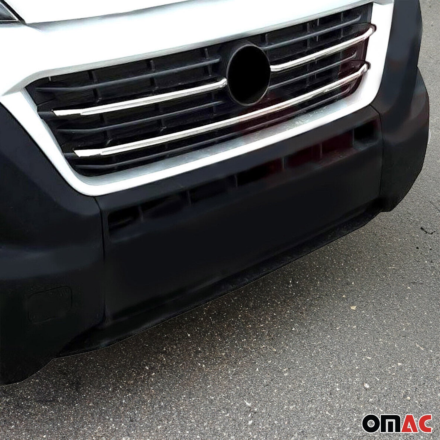 Moulure de Grille de Calandre pour Fiat Ducato 2014-2025 Chromé 3Pcs