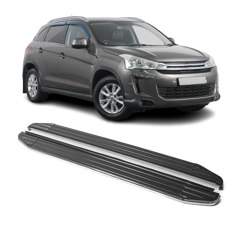 Marchepieds Latéraux pour Citroen C4 AirCross 2012-2023 ABE Alu