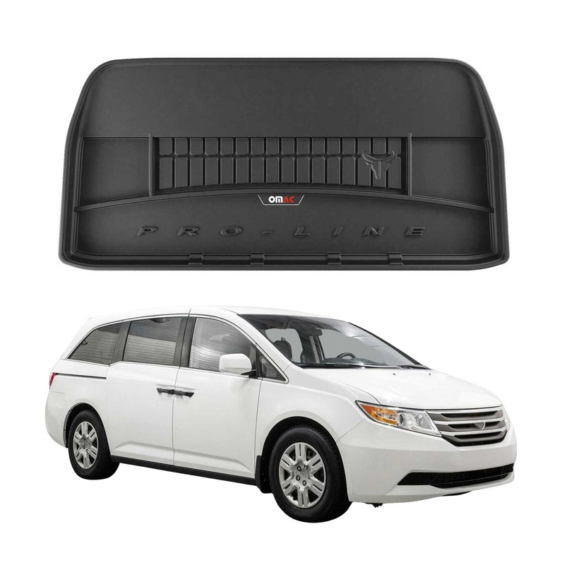 Tapis de Coffre pour Honda Odyssey 2011-2017 TPE Noir