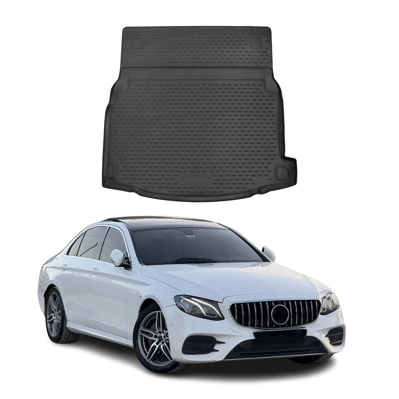 Tapis de Coffre pour Mercedes Classe E W213 2016-2022 Noir TPE