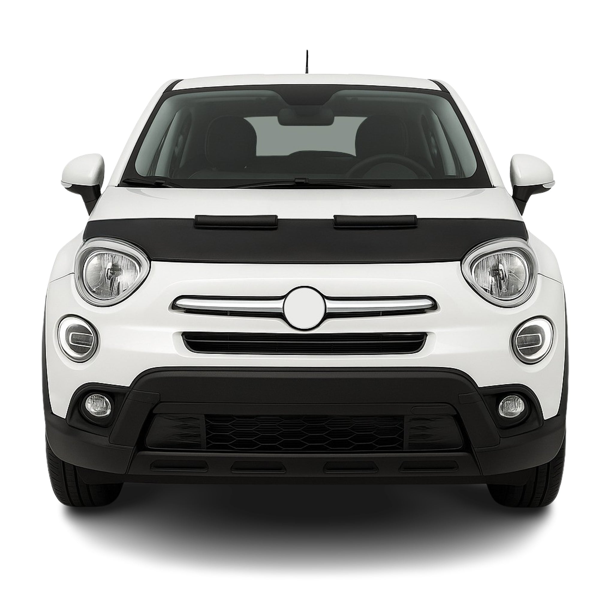 Protège Capot pour Fiat 500X 2015-2026 Masque de voiture vinyle Noir