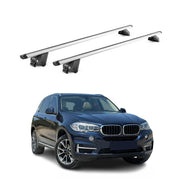 Barres de toit transversales pour BMW X5 F15 G05 2014-2026 Alu Gris 2 pièces ABE