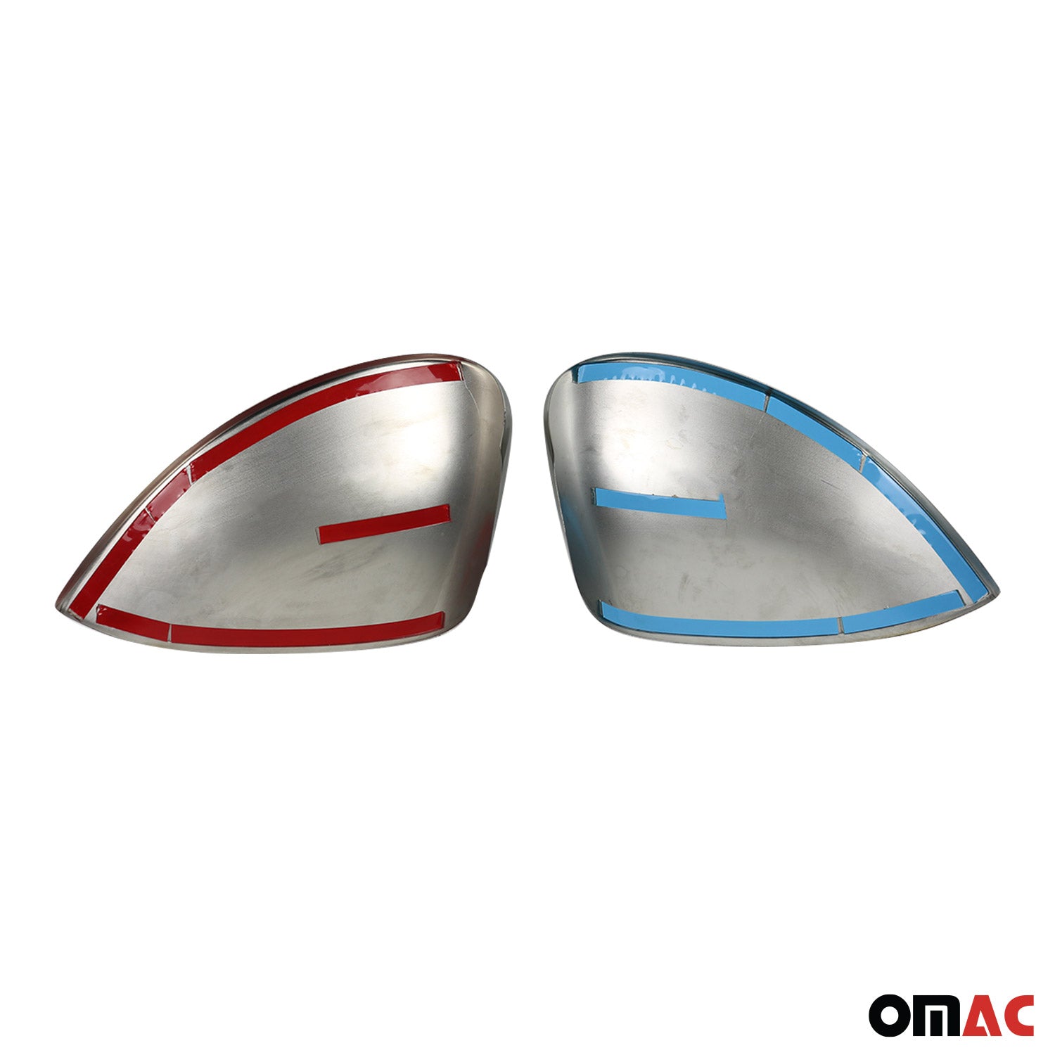 Coques de Rétroviseurs pour Seat Exeo 2008-2013 en Acier Inoxy Chromé Argent