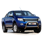 Pare-Buffle Avant Pour Ford Ranger 2015-2019 en Acier Inox Argent
