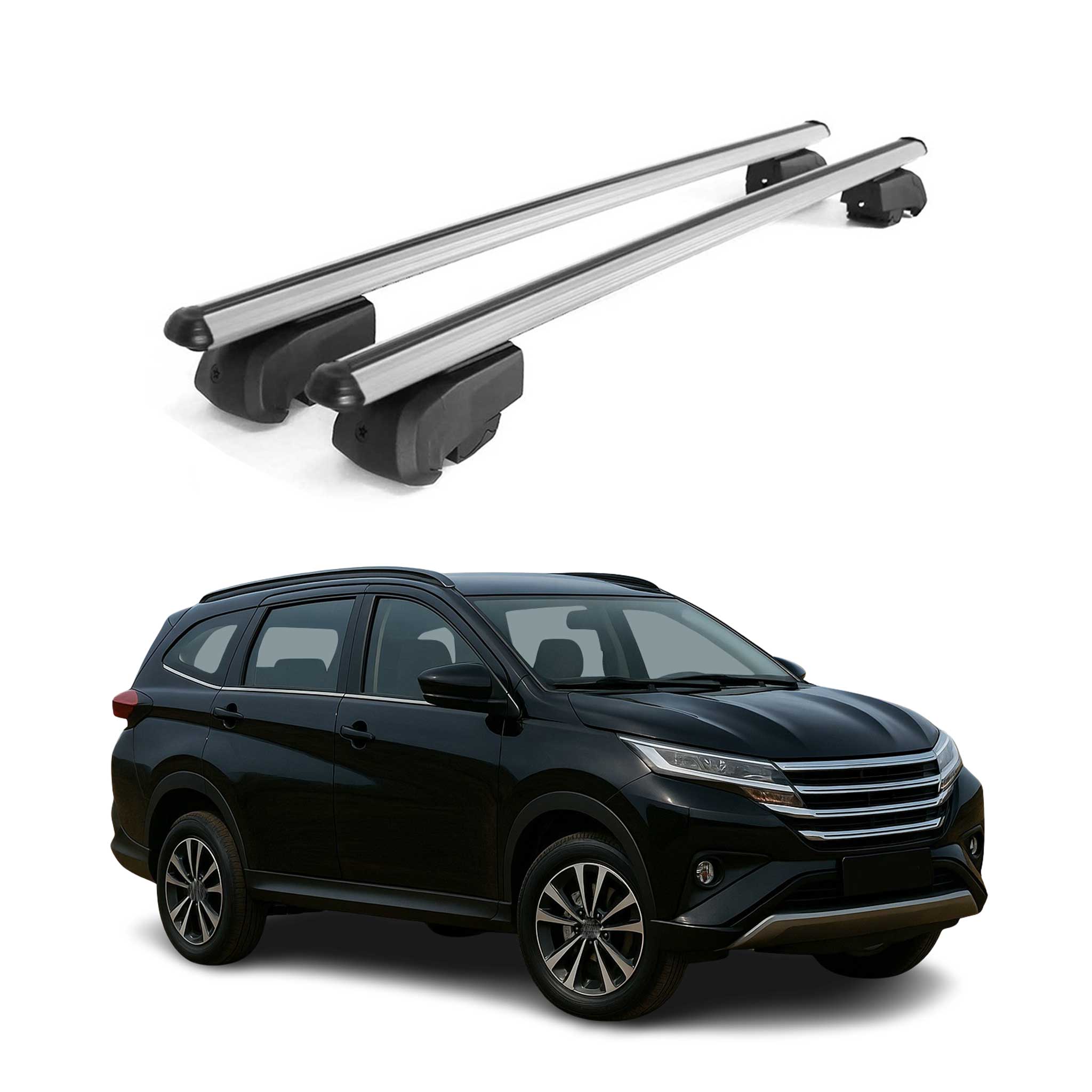 Barres de toit Transversales pour Daihatsu Terios F800 2017-2026 Alu 2 ABE