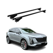 Tiger Barres de toit transversales pour Cadillac XT5 mk1 2020-25 FL Alu Noir 2x