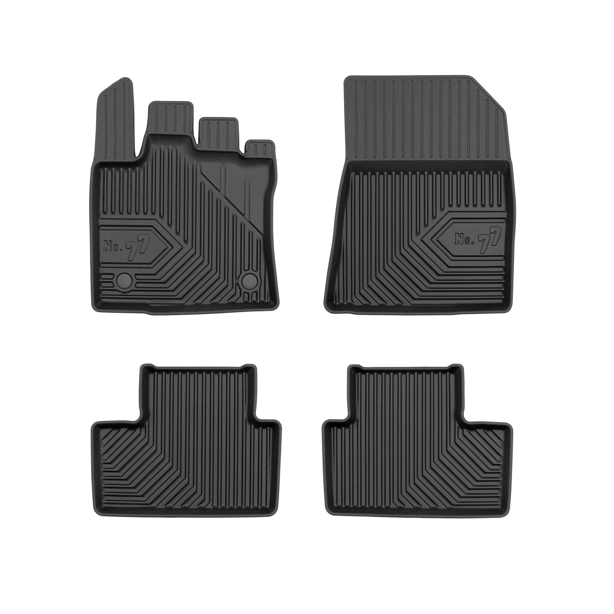 Tapis de Sol de Voiture pour Renault Captur II 2019-2026 TPE Imperméable 4Pcs
