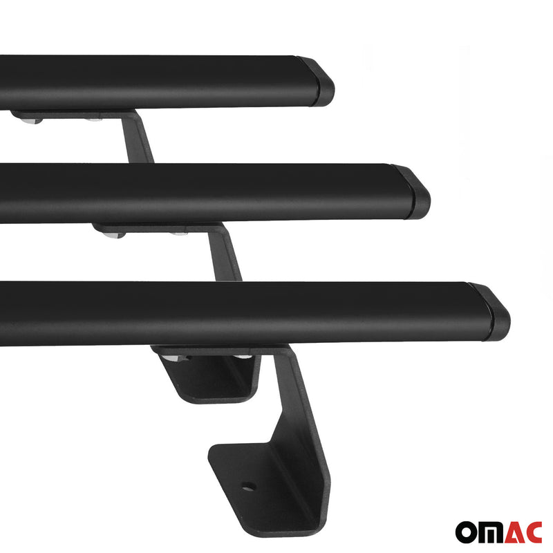 2009-2020 Nissan NV200 Barres transversales de coffre Métal noir 3 Pcs