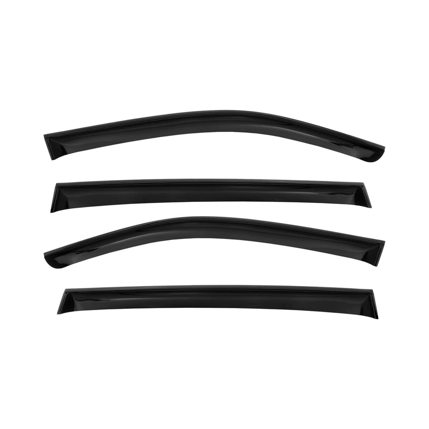 Déflecteurs de vent et de pluie pour MERCEDES GLE 2015-2018 Acrylique Noir 4 pcs