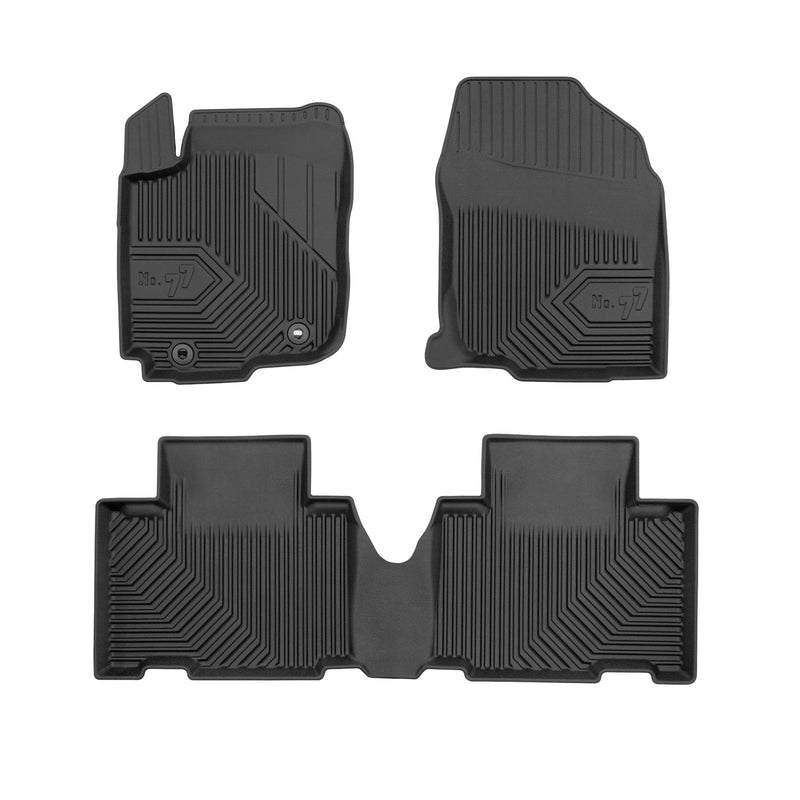 Tapis de Sol de Voiture pour Toyota RAV4 IV 2013-2019 sauf hybrid TPE Noir 4Pcs