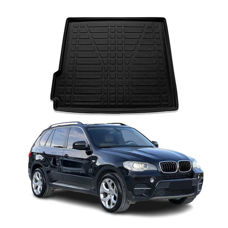 Tapis de coffre pour BMW X5 E70 2007-2013 caoutchouc TPE Noir