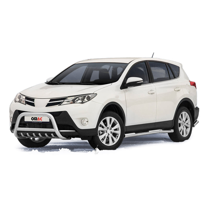 Pare-Buffle Avant Pour Toyota RAV4 2013-2015 Acier Inoxy Argent