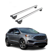 Barres de toit transversales pour Ford Edge 2016-2020 2 pcs en Alu gris TÜV ABE
