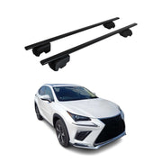 Barres de toit Transversales pour Lexus NX 2020-2021 Fer Noir ABE