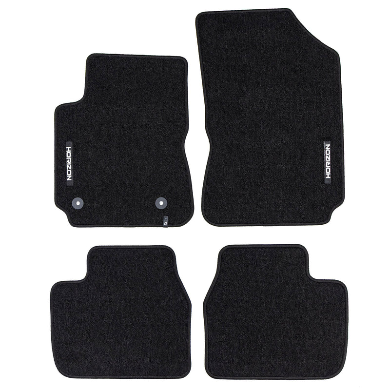 Tapis de Sol de Voiture pour Citroen C4 Cactus 2014-2020 Velours Noir 4Pcs