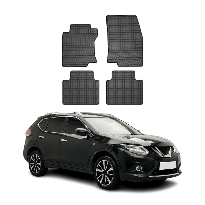 Tapis de Sol pour Nissan X-Trail 2013-2021 Caoutchouc Noir
