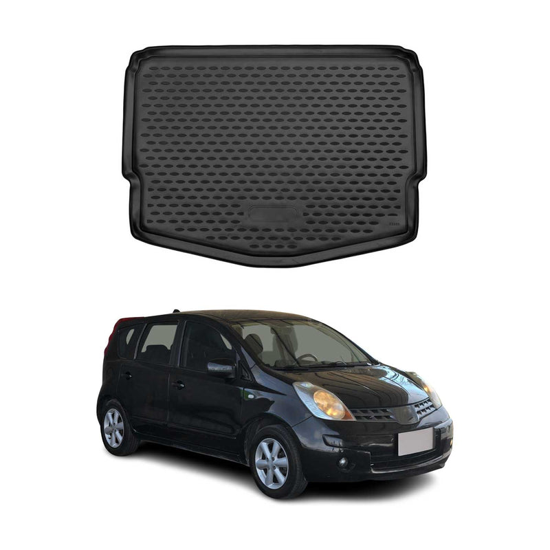 Tapis de Coffre pour Nissan Note 2012-2021 TPE Noir