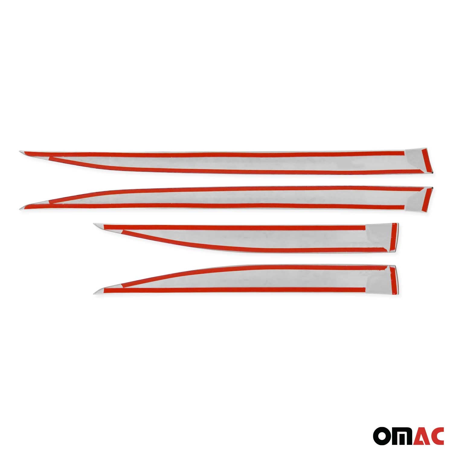 Garniture Baguette de porte latérale pour Peugeot 2008 2019-2025 acier inox 4Pcs