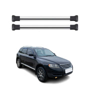 Barres de toit transversales pour VW Touareg 2002-2010 Aluminium Gris