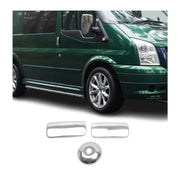 Couverture de poignée de porte pour Ford Transit 2000-2014 en Acier Inox 3Pcs