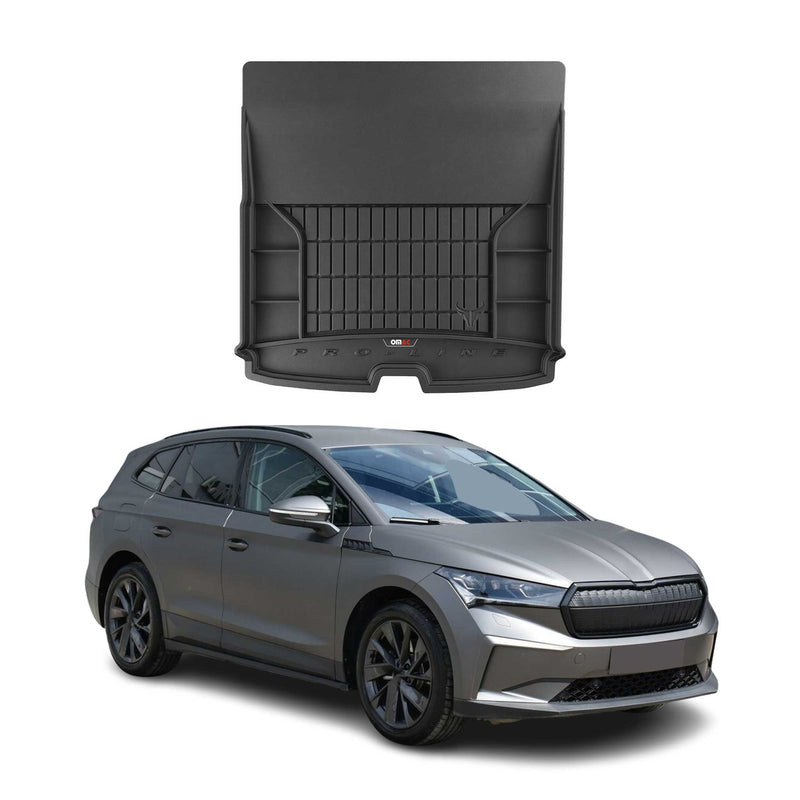 Tapis de Coffre pour Skoda Enyaq 2020-2022 Noir TPE