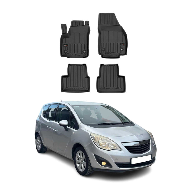Tapis de Sol pour Opel Meriva B 2010-2017 Caoutchouc TPE Noir