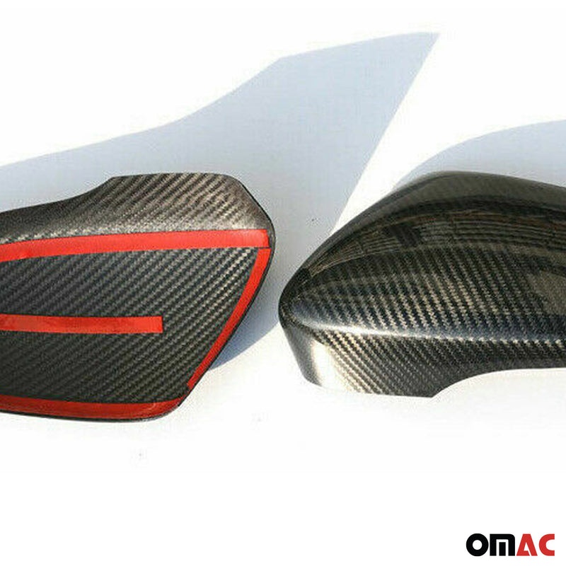 Coques de Rétroviseurs pour VW Scirocco 2008-2017 en Carbone Noir