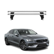 Menabo Barres de toit Transversales pour Volvo S60 II 2019-2024 Alu Gris ABE 2x