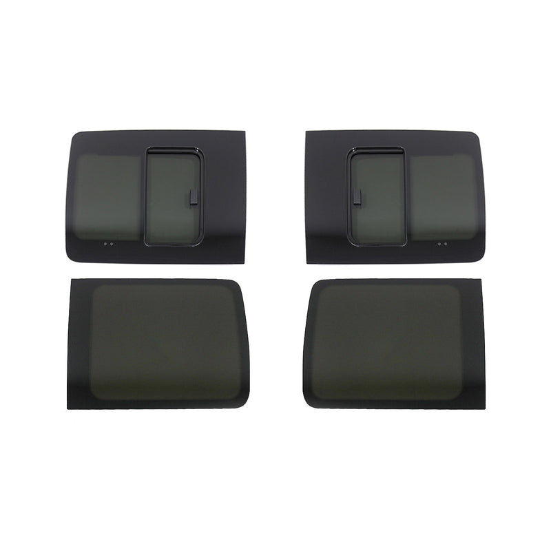 Vitres de Fenêtres Latérales Coulissantes Arriéres pour VW Caddy 2003-2020 L1 4x