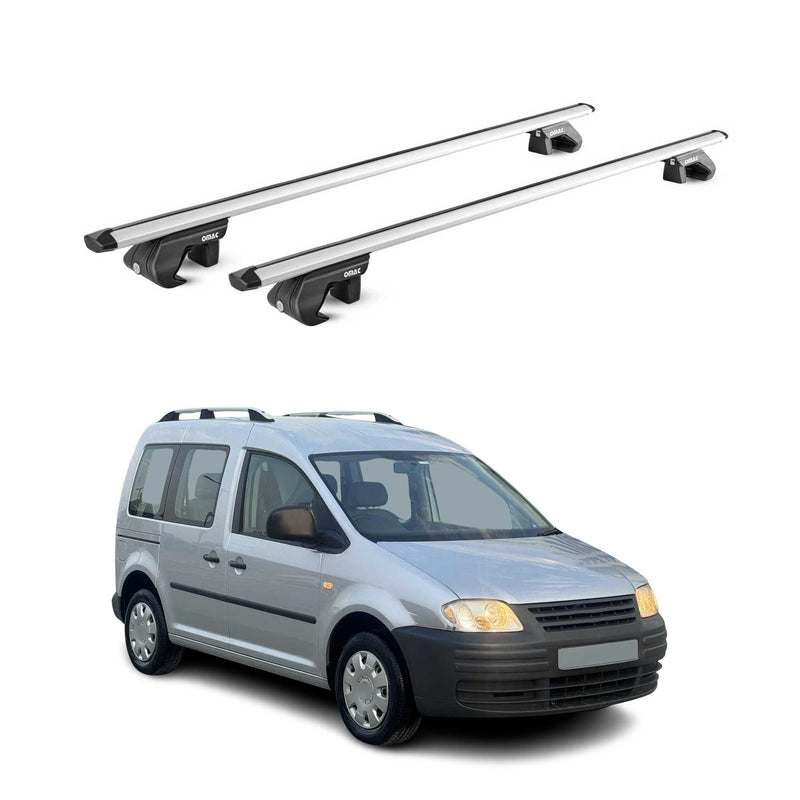Barres de toit transversales pour VW Caddy 2003-2020 3-5 P Alu Gris 2x ABE