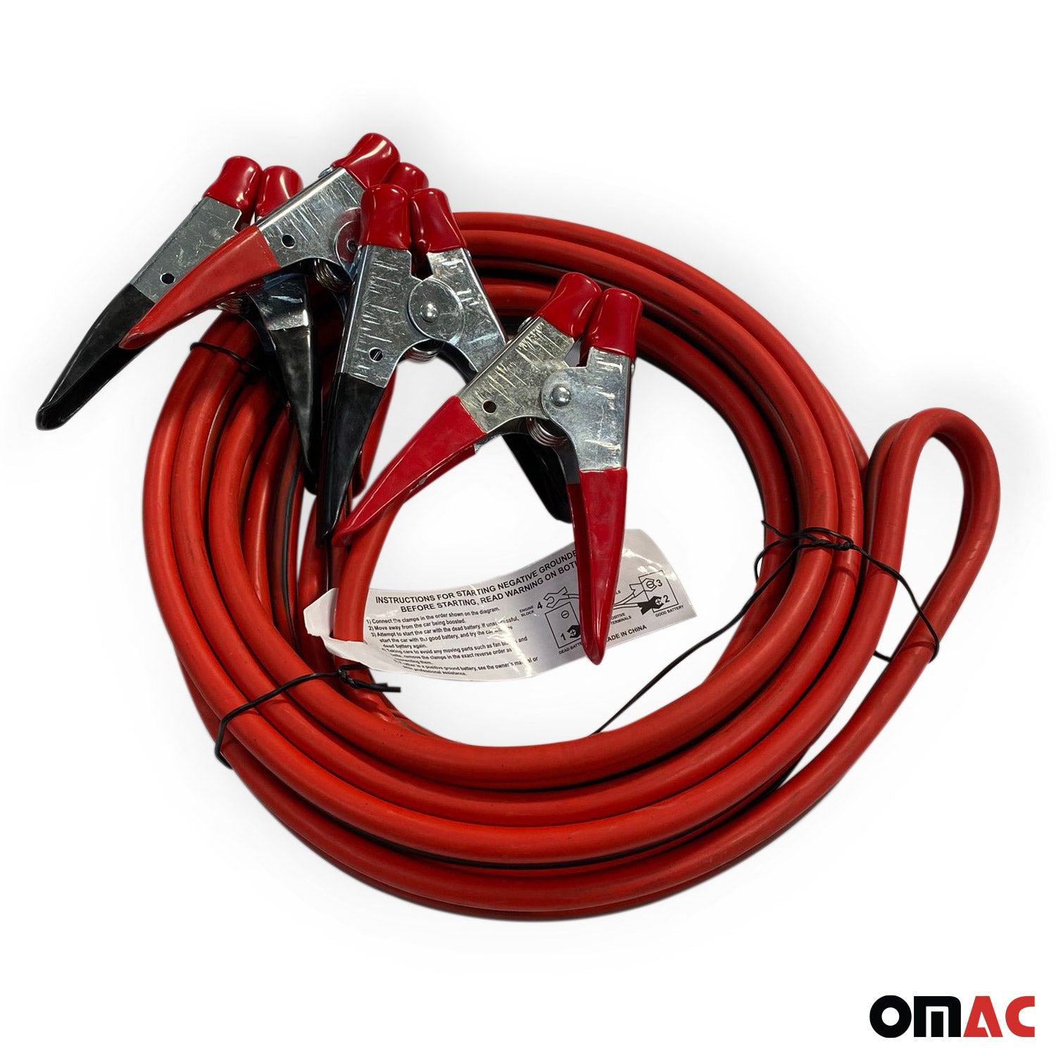 OMAC Câbles de Démarrage Connexion de Batterie Câble Batterie Voiture 500A 4m