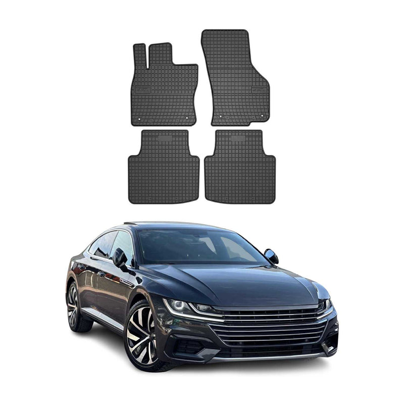 Tapis de Sol pour VW Arteon 2017-2022 Caoutchouc Noir