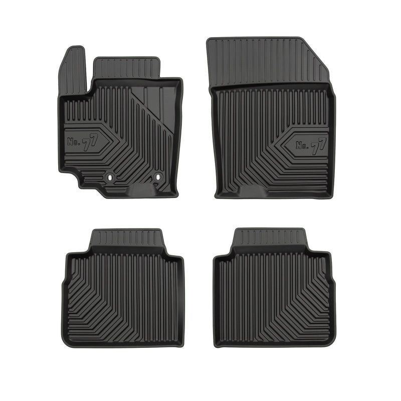 Tapis de Sol de Voiture No.77 pour Suzuki SX4 S-Cross 2016-2021 FL TPE Noir 4Pcs