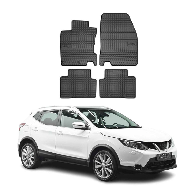 OMAC Tapis de sol pour Nissan Qashqai J11 2014-2021 Noir en caoutchouc