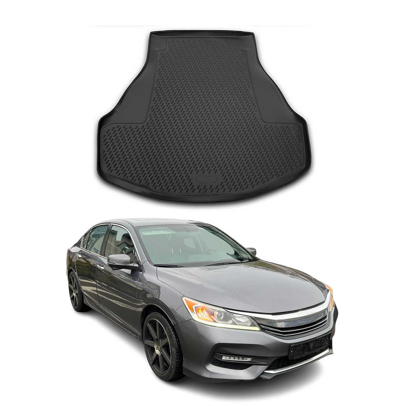 OMAC Tapis De Coffre Pour Honda Accord SD 2013-2017 En Caoutchouc TPE 3D Noir