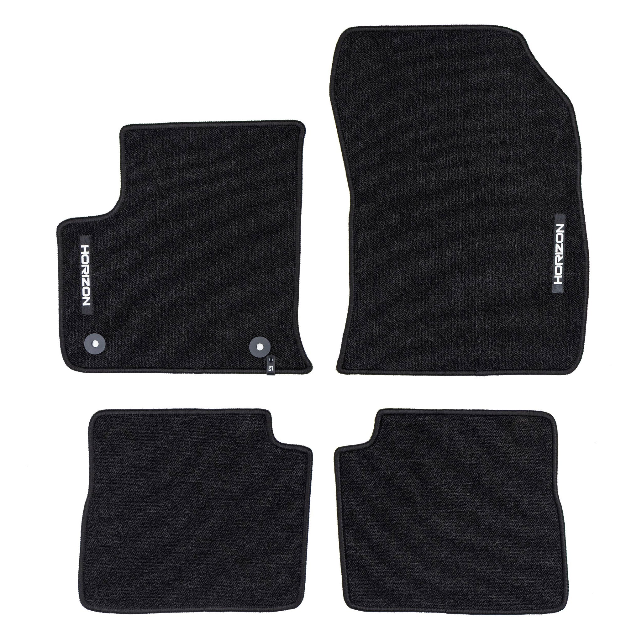 Tapis de Sol de Voiture pour Peugeot e-2008 2019-2025 Velours Imperméable 4Pcs