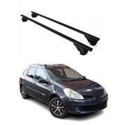 Barres de toit Transversales pour Renault Clio Grandtour 2005-2012 Fer Noir