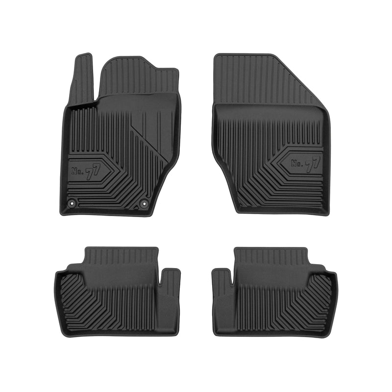 Tapis de Sol de Voiture pour Citroen C4 II HB 2010-2018 TPE Imperméable 4Pcs