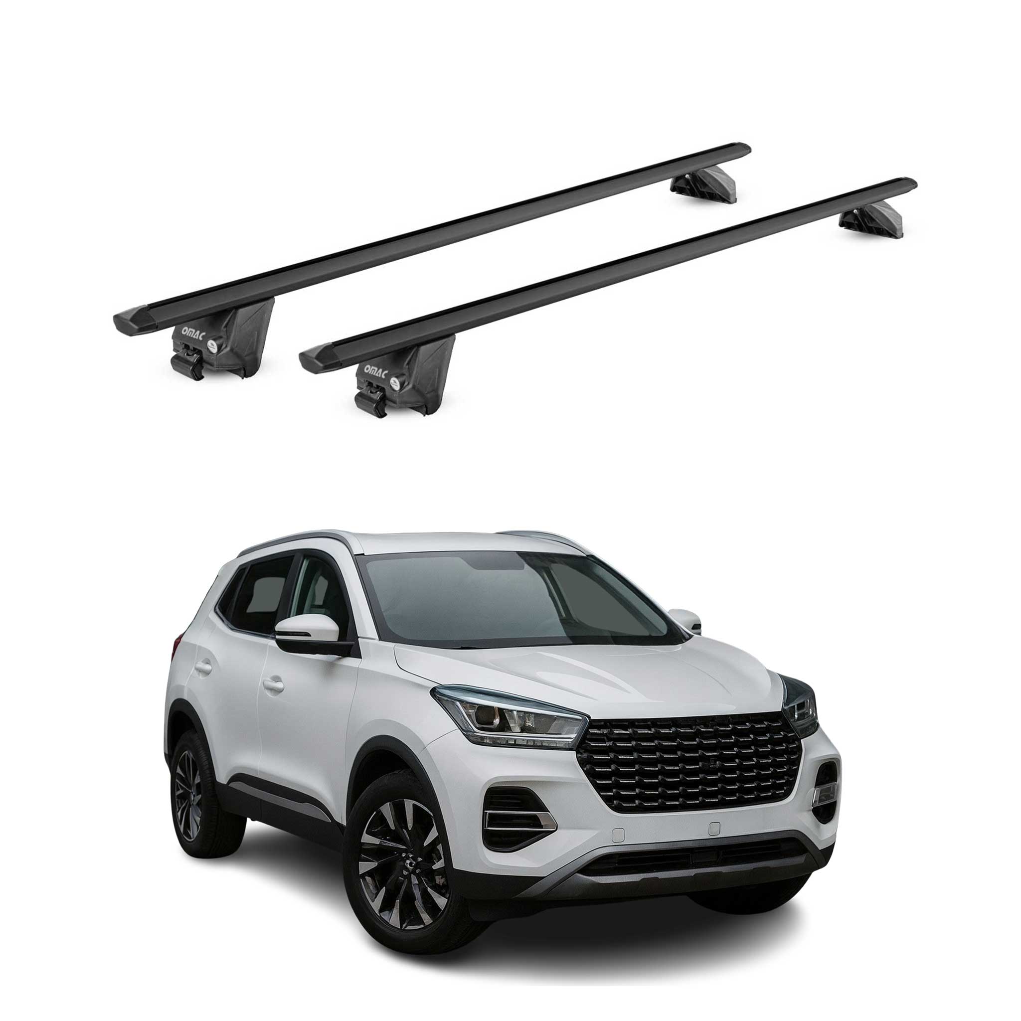 Barres de toit transversales pour DR 5.0 2024-2026 FL Alu Noir 2 pièces ABE