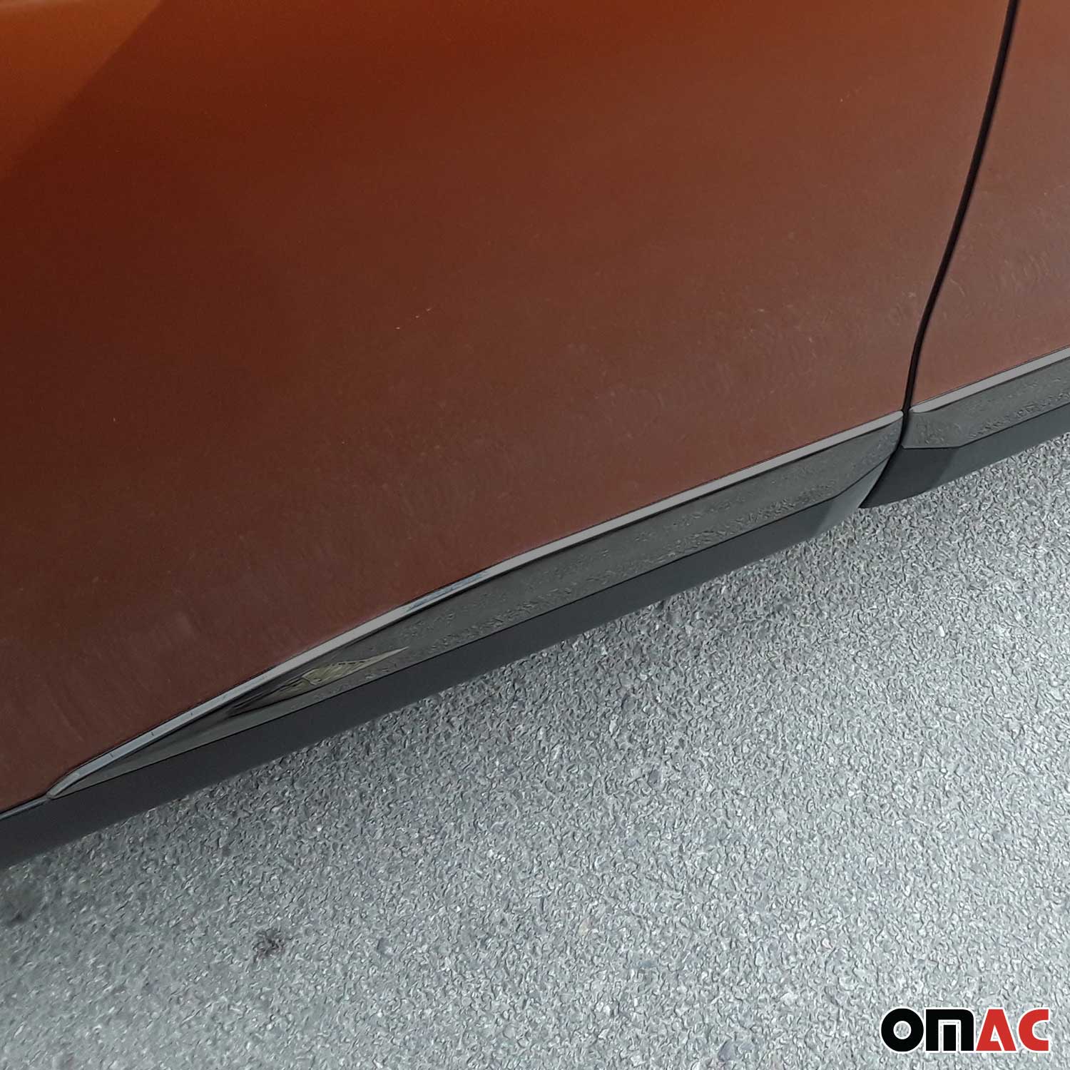 Garniture Baguette de porte latérale pour Peugeot 2008 2019-2025 inox Foncé 4Pcs