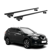 Barres de toit transversales pour Nissan X-Trail III T32 2013-2021 Alu Noir ABE