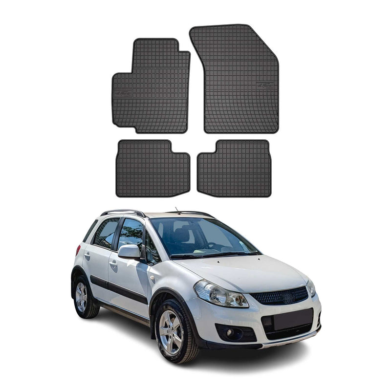 Tapis de Sol pour Suzuki SX4 2006-2014 OMAC Noir Caoutchouc