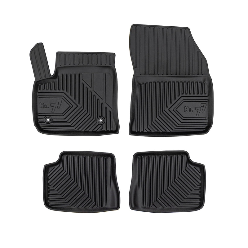 Tapis de Sol de Voiture pour Fiat 600e 2023-2025 TPE Antidérapant Noir 4Pcs